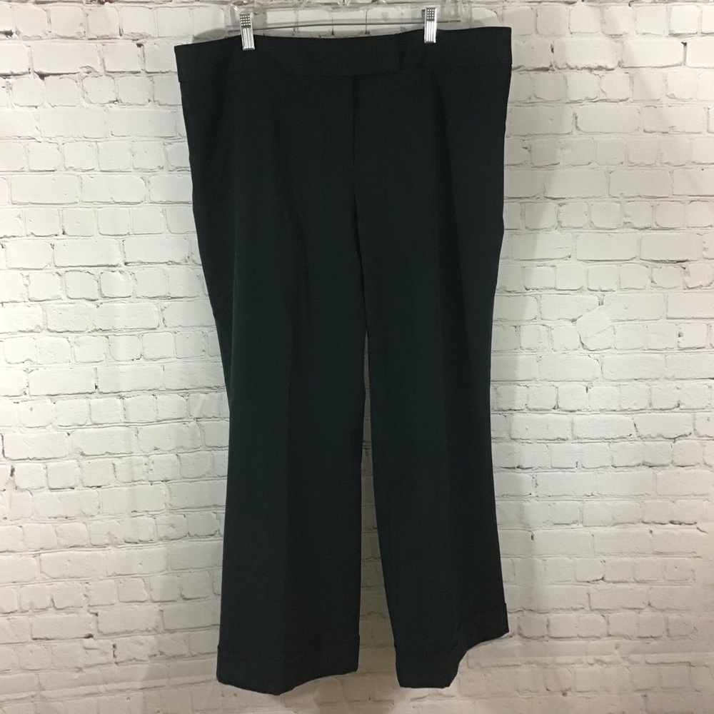Venezia Stretch Green Wide Leg Pants New With Tag - Size 20P